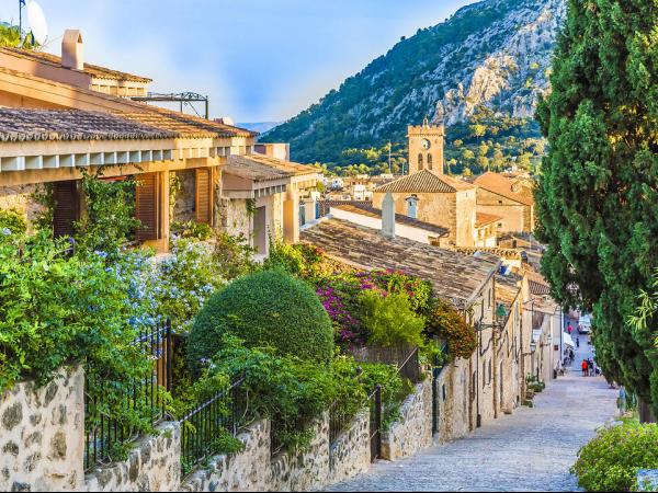 Pollenca, old village on the island